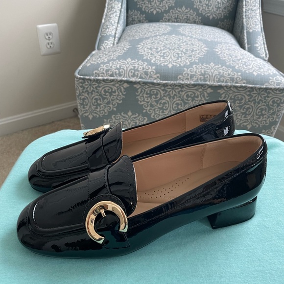 Clarks Daiss 30 Black Patent Shoes size 9.5 NIB - Picture 3 of 7